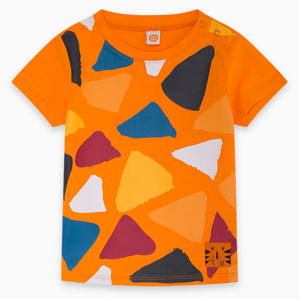 Camiseta Naranja Print Boy