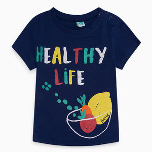 Camiseta Azul oscuro Healthy Life Boy