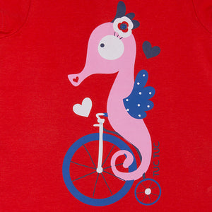 Camiseta Rojo Caballitomar Girl