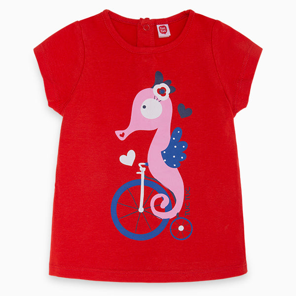 Camiseta Rojo Caballitomar Girl