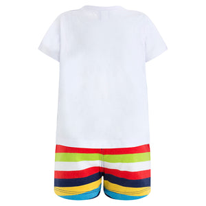 CAMISETA+BERMUDA RAYAS PUNTO BOY